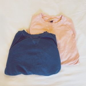 2 crew-necks, universal threads, size XS & S